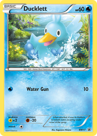 Ducklett BW Black Star Promos Pokemon Card