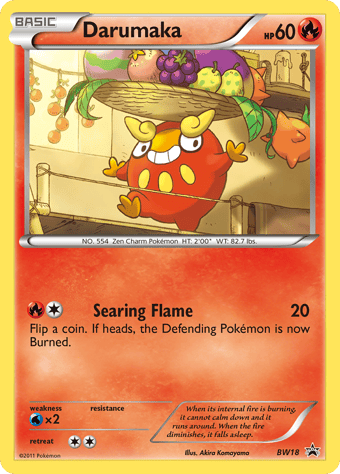 Darumaka BW Black Star Promos Pokemon Card