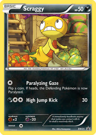 Scraggy BW Black Star Promos Pokemon Card