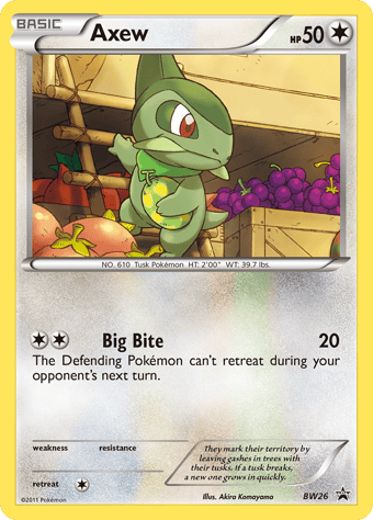 Axew BW Black Star Promos Pokemon Card
