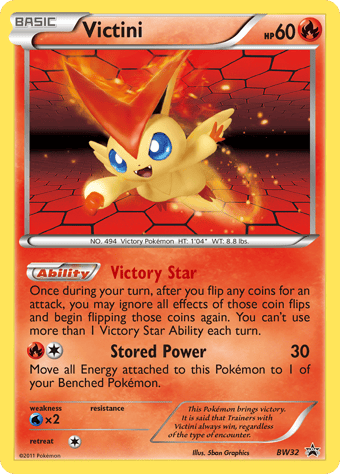 Victini BW Black Star Promos Pokemon Card