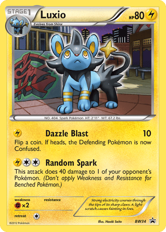Luxio BW Black Star Promos Pokemon Card