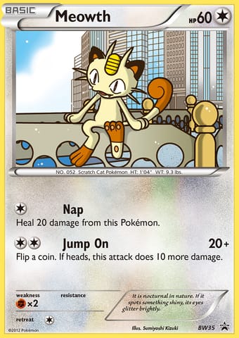 Meowth BW Black Star Promos Pokemon Card
