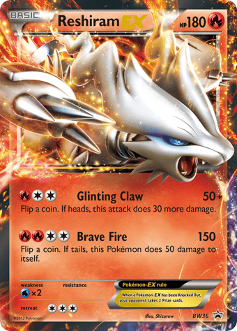 Reshiram-EX BW Black Star Promos Pokemon Card