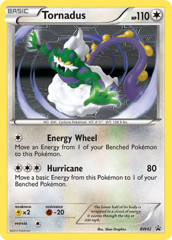 Tornadus BW Black Star Promos Pokemon Card