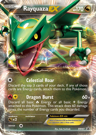 Rayquaza-EX BW Black Star Promos Pokemon Card