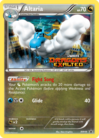 Altaria BW Black Star Promos Pokemon Card