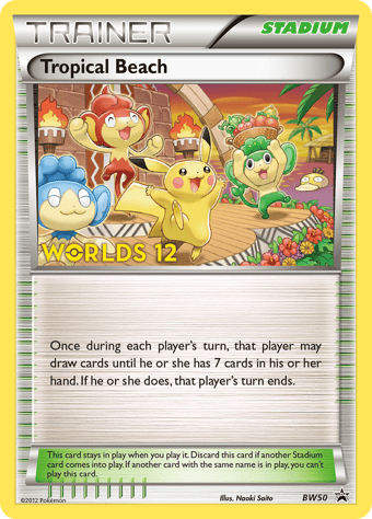 Tropical Beach BW Black Star Promos Pokemon Card