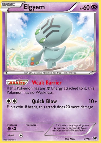 Elgyem BW Black Star Promos Pokemon Card