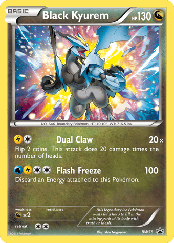 Black Kyurem BW Black Star Promos Pokemon Card