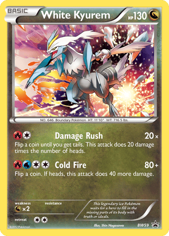 White Kyurem BW Black Star Promos Pokemon Card