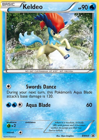 Keldeo BW Black Star Promos Pokemon Card