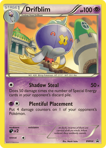 Drifblim BW Black Star Promos Pokemon Card