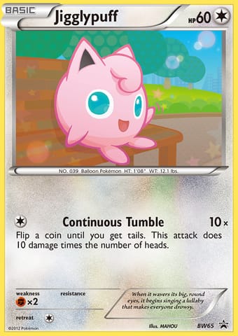 Jigglypuff BW Black Star Promos Pokemon Card