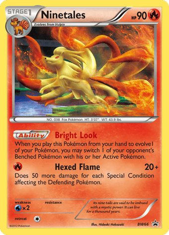 Ninetales BW Black Star Promos Pokemon Card
