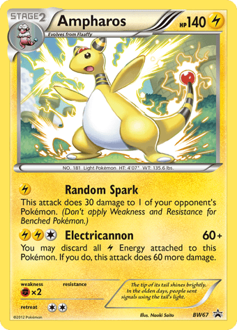 Ampharos BW Black Star Promos Pokemon Card