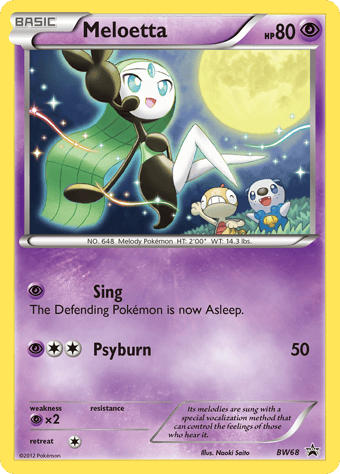 Meloetta BW Black Star Promos Pokemon Card