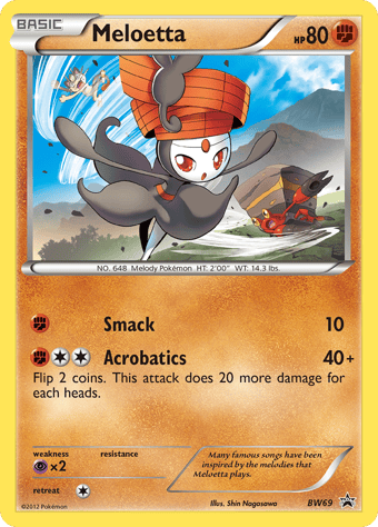 Meloetta BW Black Star Promos Pokemon Card