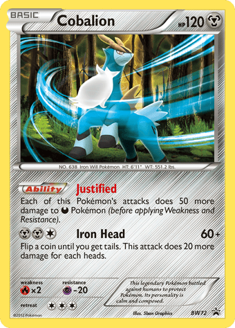 Cobalion BW Black Star Promos Pokemon Card