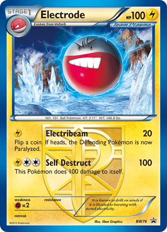 Electrode BW Black Star Promos Pokemon Card
