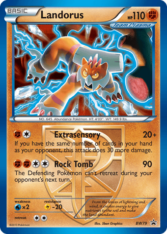 Landorus BW Black Star Promos Pokemon Card