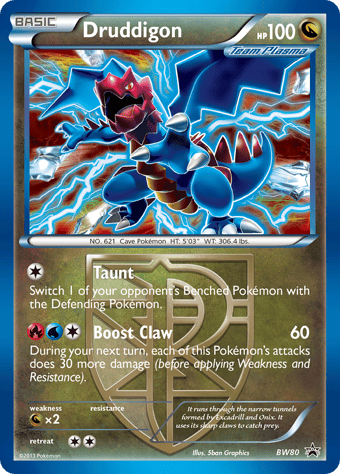 Druddigon BW Black Star Promos Pokemon Card