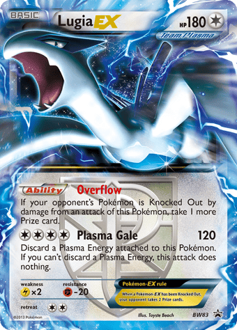 Lugia-EX BW Black Star Promos Pokemon Card