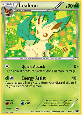 Leafeon BW Black Star Promos Pokemon Card