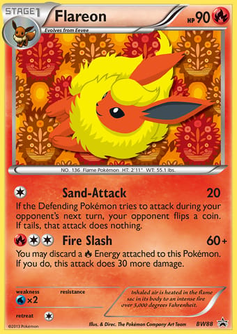 Flareon BW Black Star Promos Pokemon Card