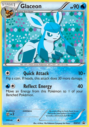 Glaceon BW Black Star Promos Pokemon Card