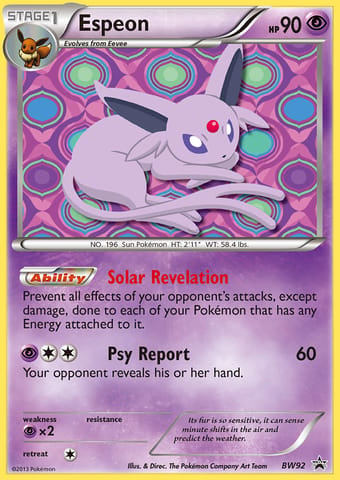 Espeon BW Black Star Promos Pokemon Card