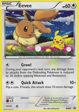 Eevee BW Black Star Promos Pokemon Card