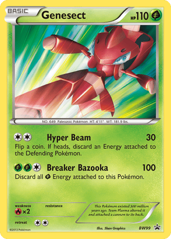 Genesect BW Black Star Promos Pokemon Card