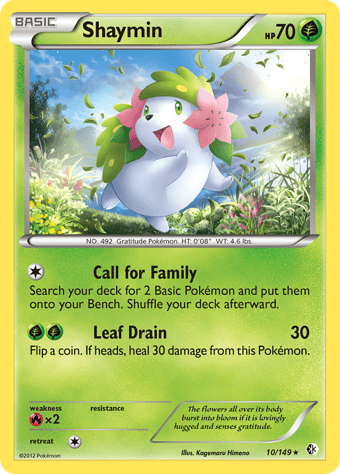 Shaymin Boundaries Crossed Pokemon Card