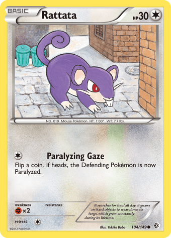 Rattata Boundaries Crossed Pokemon Card