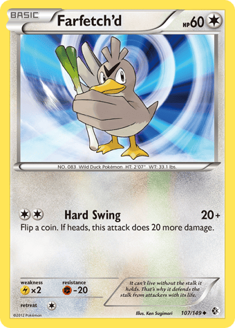 Farfetch'd Boundaries Crossed Pokemon Card