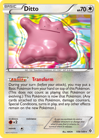 Ditto Boundaries Crossed Pokemon Card