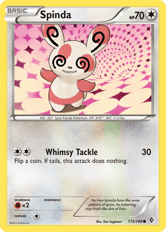 Spinda Boundaries Crossed Pokemon Card