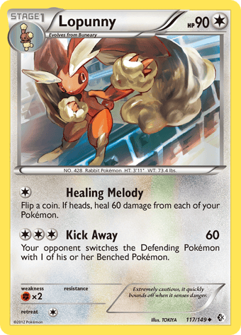 Lopunny Boundaries Crossed Pokemon Card