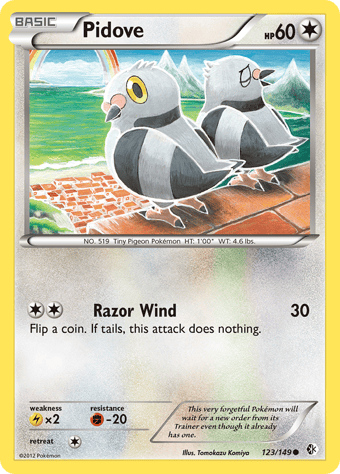 Pidove Boundaries Crossed Pokemon Card