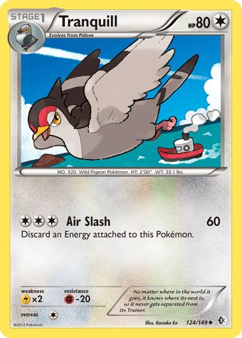Tranquill Boundaries Crossed Pokemon Card