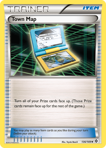 Town Map Boundaries Crossed Pokemon Card