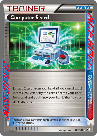 Computer Search Boundaries Crossed Pokemon Card