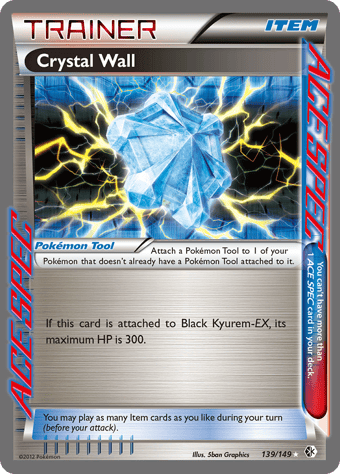 Crystal Wall Boundaries Crossed Pokemon Card