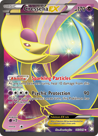 Cresselia-EX Boundaries Crossed Pokemon Card