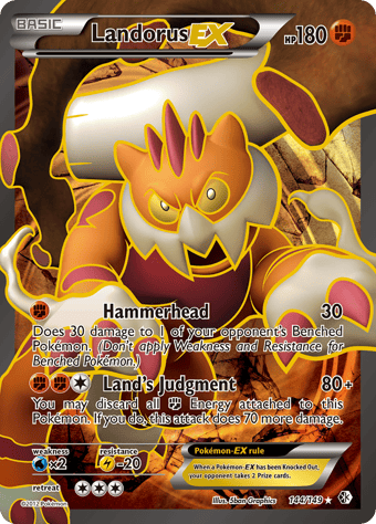 Landorus-EX Boundaries Crossed Pokemon Card