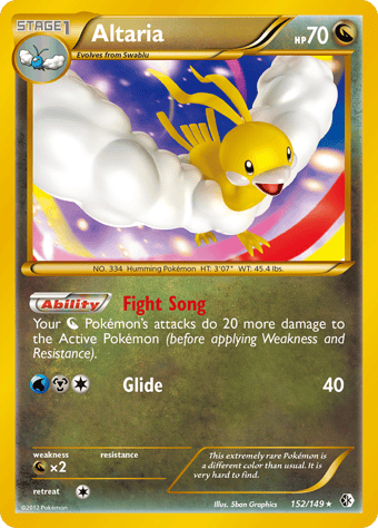 Altaria Boundaries Crossed Pokemon Card
