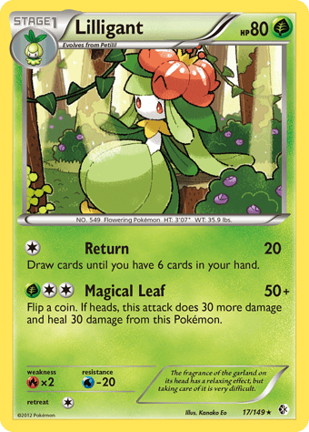 Lilligant Boundaries Crossed Pokemon Card
