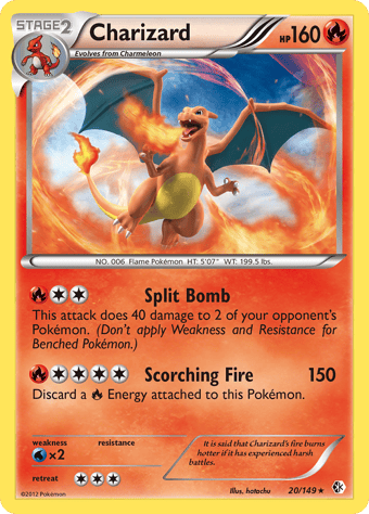 Charizard Boundaries Crossed Pokemon Card