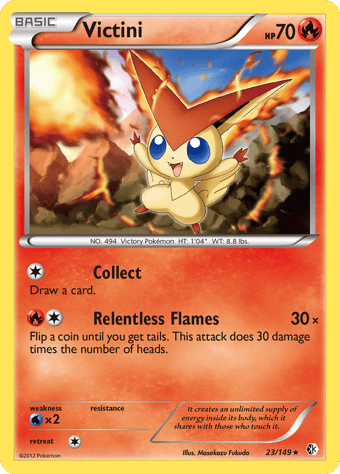 Victini Boundaries Crossed Pokemon Card
